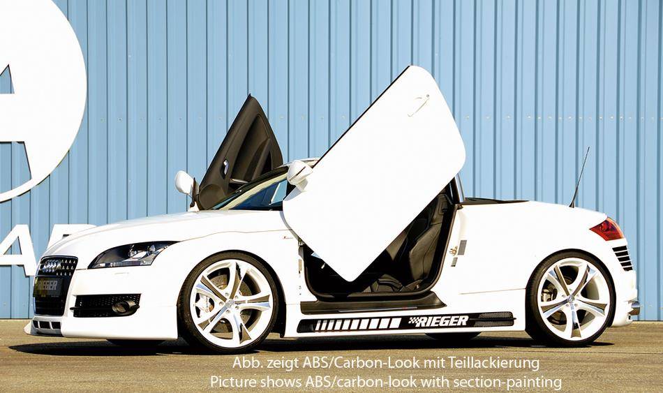 Sottoporta sx Rieger Audi TT 8J incl rivestimento inf carbonlook