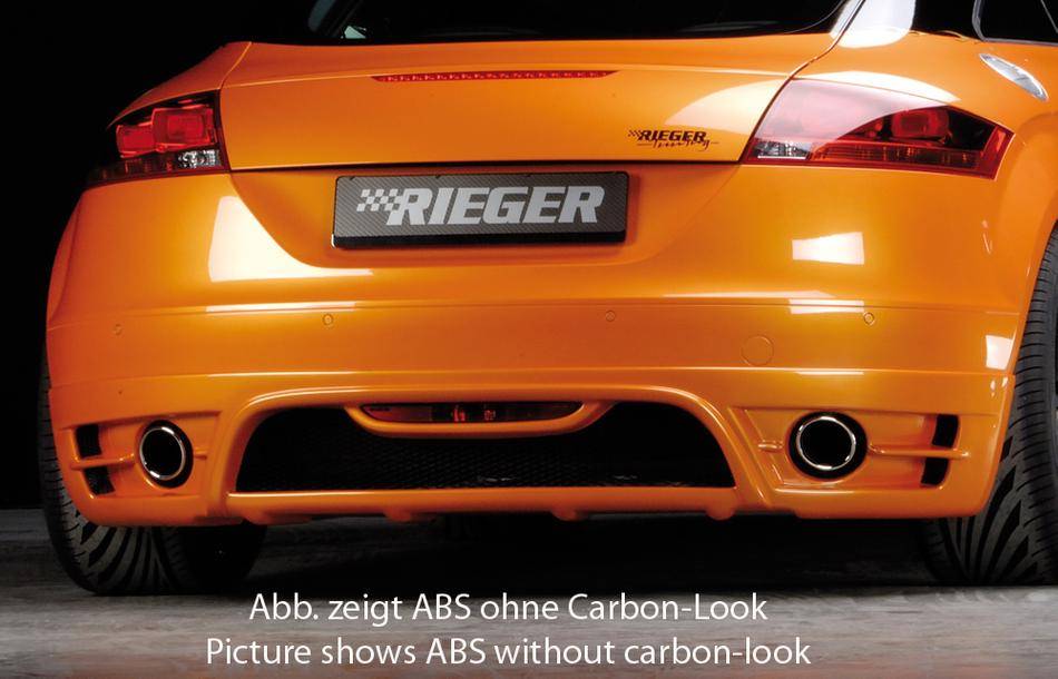 Sottoparaurti Rieger TT 8J senza S-Line per 1 terminali sx/dx carbon