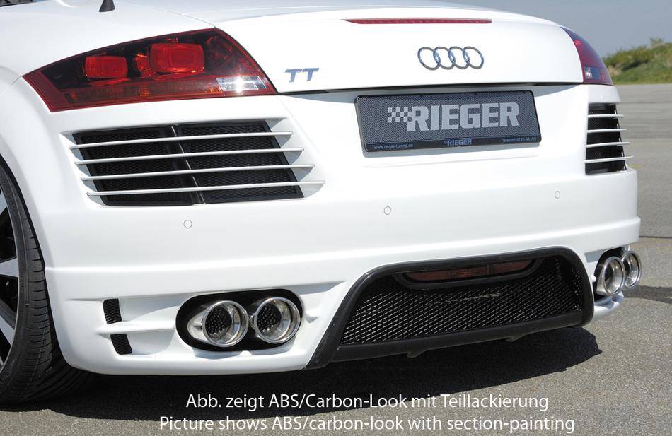 Paraurti post Rieger Audi TT 8J tutti mod con PDC carbonl per 4 term