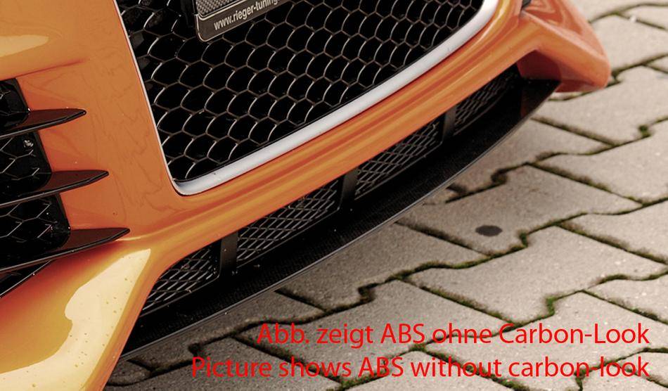 Lama centrale Audi TT 8J carbonlook per paraurti Rieger 00055163