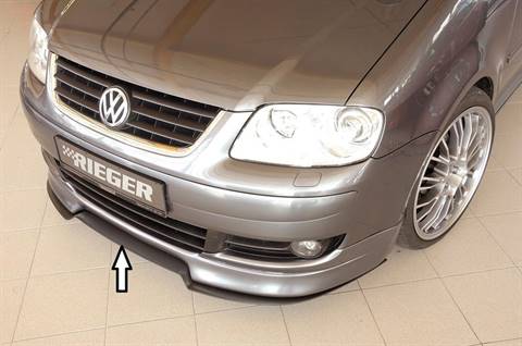 Lama ant sagomata VW Touran per sottottoparaurti Rieger 59503 carbon