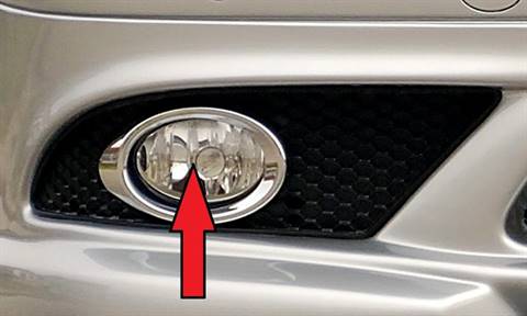 Fendinebbia dx.MERC CLK W209 per spoiler ant.Rieger