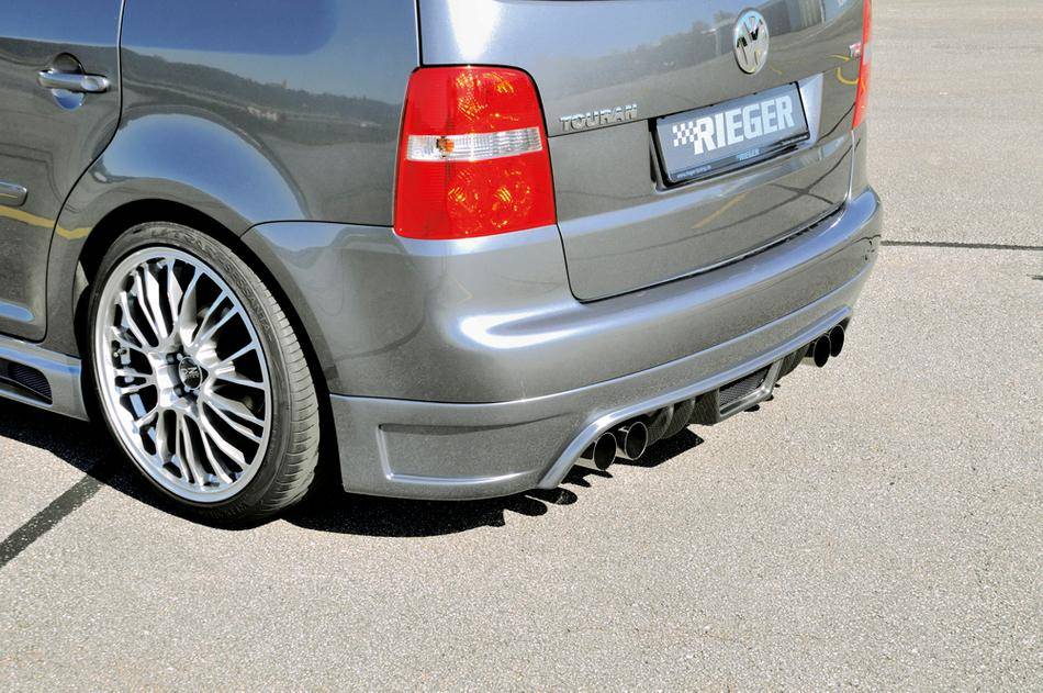 Marmitta duplex 4x76 sx/dx Touran   per sottoparaurti Rieger