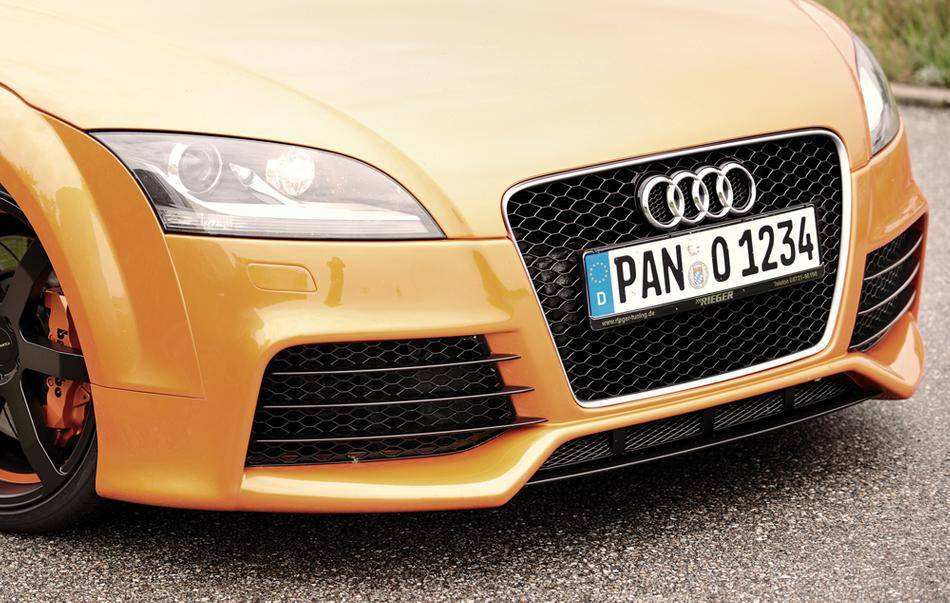 Mascherina orig TT-RS nero/alu per paraurti Rieger 00055163