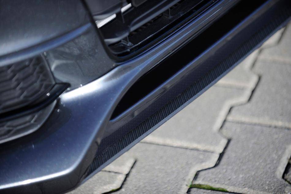 Lama centrale A4 B8 per sottoparaurti Rieger 00055539 carbonlook