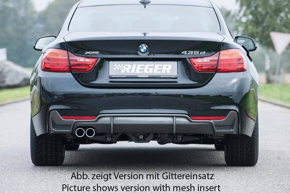 Diffusore Rieger BMW SERIE 4 F32/33/36 M-Style Marm doppia SX carbon