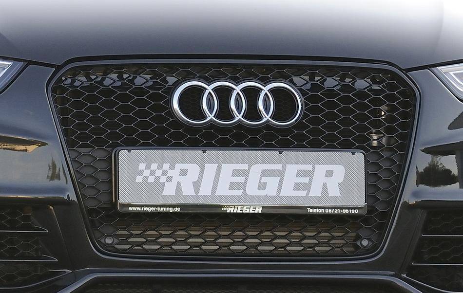 Mascherina originale A4 B8 RS dal 2012 nero luci per paraurti Rieger