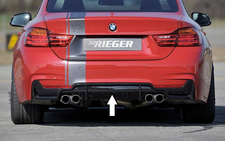 Diffusore Rieger BMW SERIE 4 F32/33/36 senza retine marm 4x80 nero l