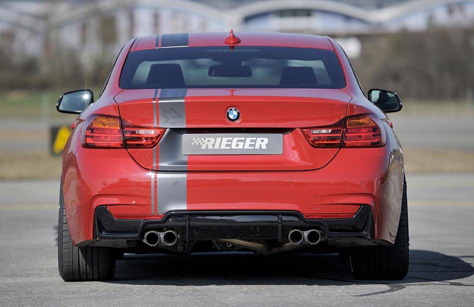 Diffusore Rieger BMW SERIE 4 F32/33/36 senza retine marm 4x80 nero l