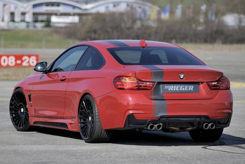 Diffusore Rieger BMW SERIE 4 F32/33/36 senza retine marm 4x80 nero l