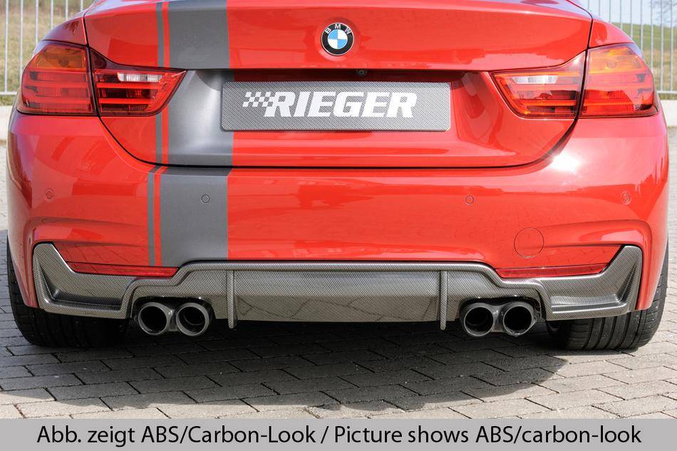 Diffusore Rieger BMW SERIE 4 F32/33/36 senza retine marm 4x80 nero l