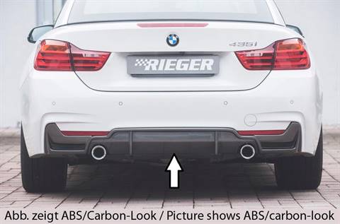 Diffusore Rieger BMW serie 4 F32/33/36 con retine marm 435i nero luc