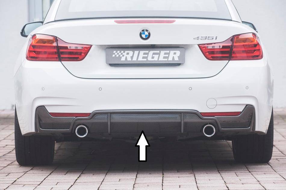 Diffusore Rieger BMW SERIE 4 F32/33/36 senza retine marm 435i carbon