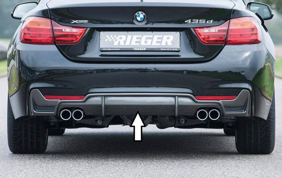 Diffusore Rieger BMW serie 4 F32/33/36 con retine marm duplex carbon