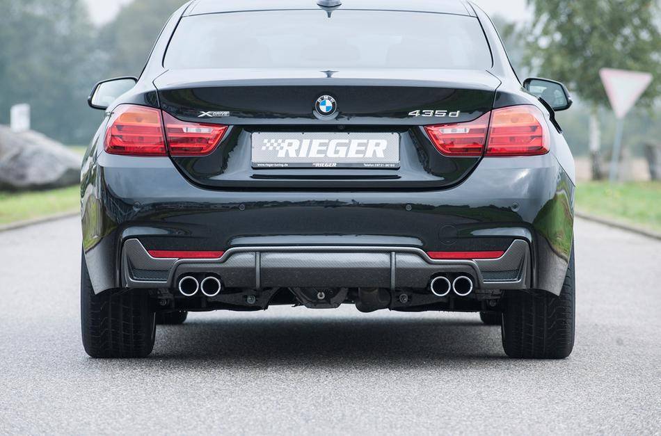 Diffusore Rieger BMW serie 4 F32/33/36 con retine marm duplex carbon