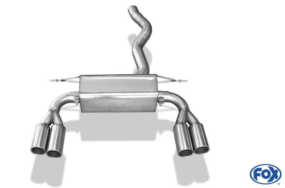 Marmitta 435i Look 4X80 Typ 12 BMW 435i F/33/36 per diffusore Rieger