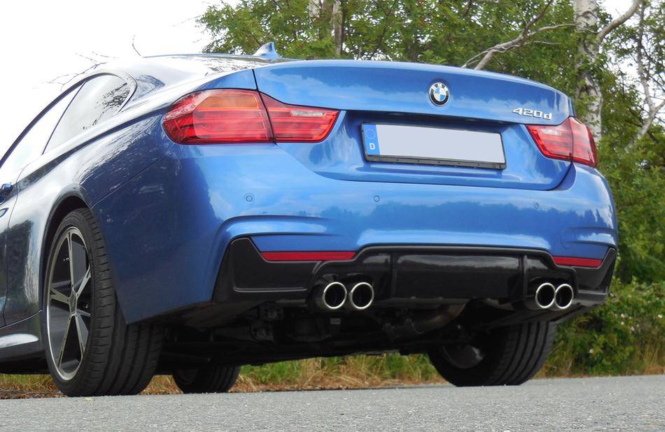 Marmitta 435i Look 4X80 Typ 12 BMW 435i F/33/36 per diffusore Rieger