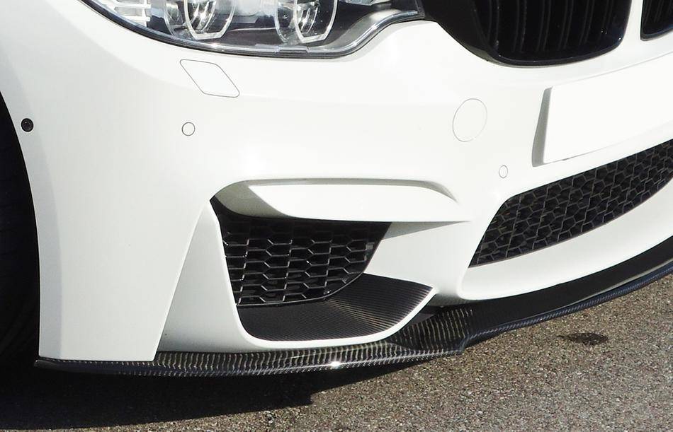 Lama anteriore carbonio BMW M4 senza M-Performance per paraurti orig