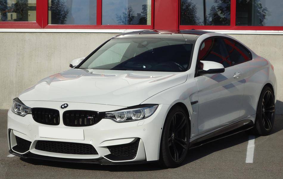 Lama anteriore carbonio BMW M4 senza M-Performance per paraurti orig