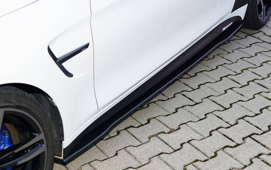 Lama sottoporta DX carbonio BMW M3 F80 per sottoporta orig. berlina