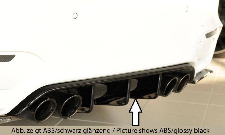 Diffusore Rieger M3 F80 M4 F82/83 per paraurti orig.Coupe/Cabrio/Ber