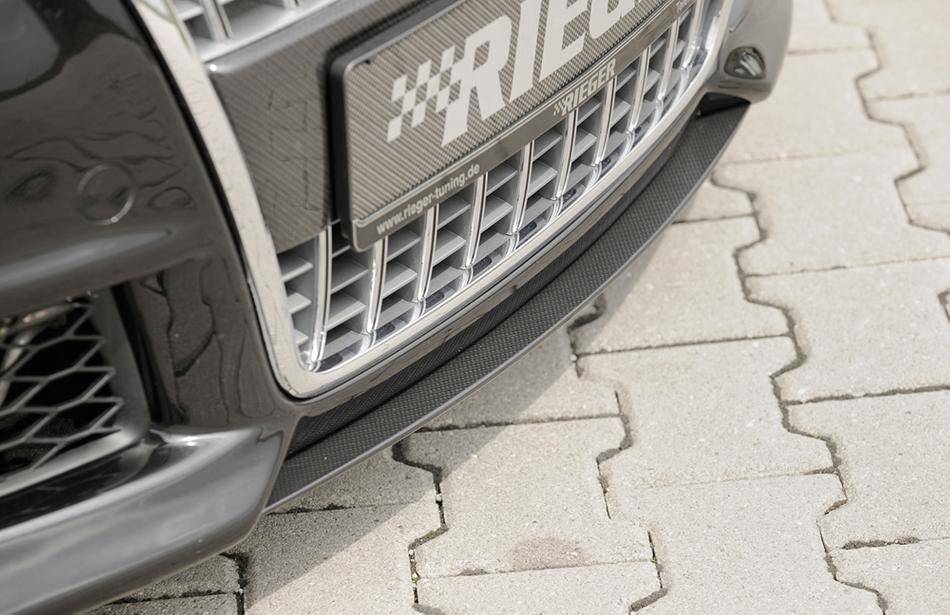 Lama centrale A4 8H Cabrio per paraurti Rieger single frame carbonlo