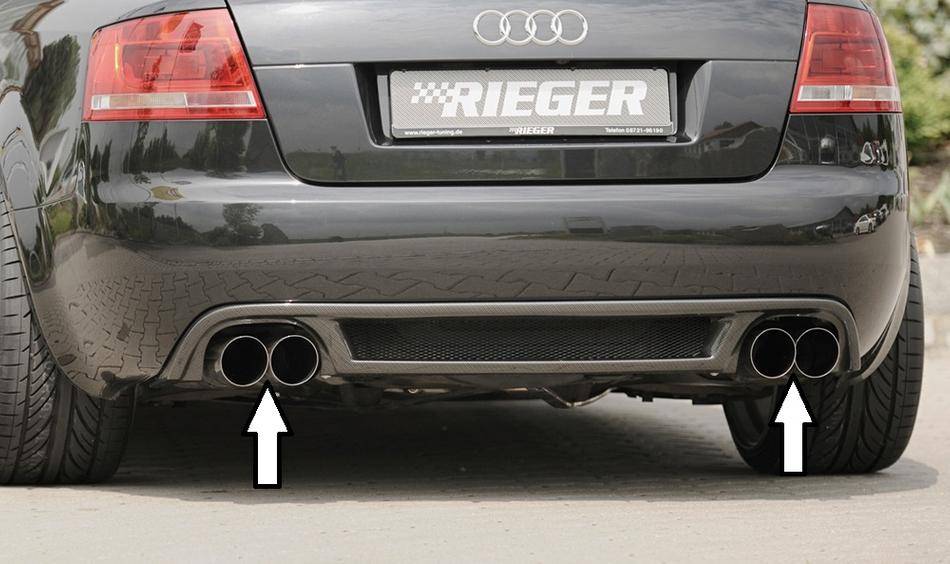 Marmitta Rieger A4 8H Cabrio terminali duplex 4X90