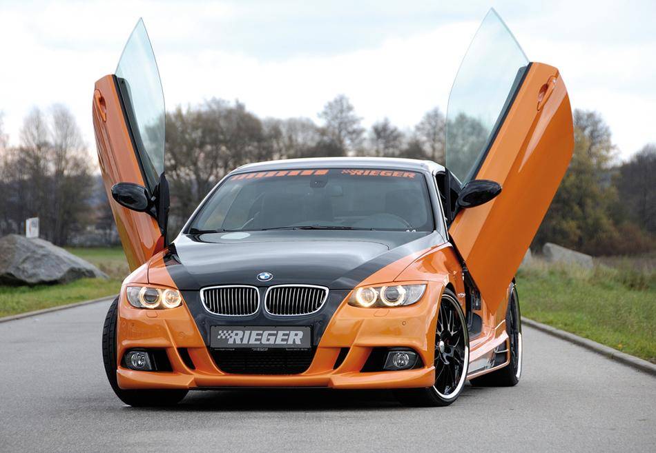 Paraurti Rieger BMW E92/93 Coupe'/Cabrio fino 2010 con lavafari+PDC