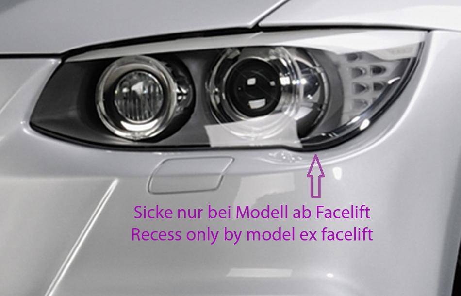 Paraurti Rieger BMW E92/93 Coupe'/Cabrio fino 2010 con lavafari+PDC