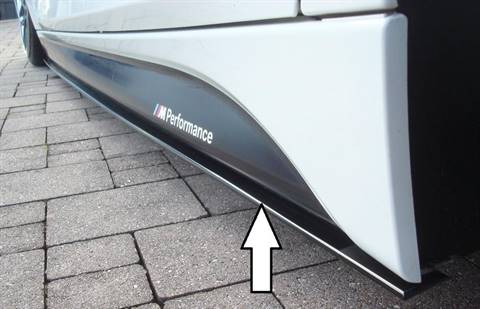Lama DX Rieger BMW F30/31 per sottoporta originale M-Technik ABS