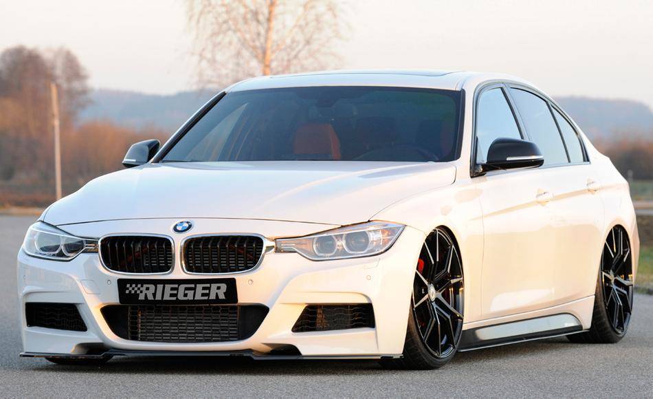 Lama Rieger BMW F30/31 per paraurti originale M-Technik nero lucido
