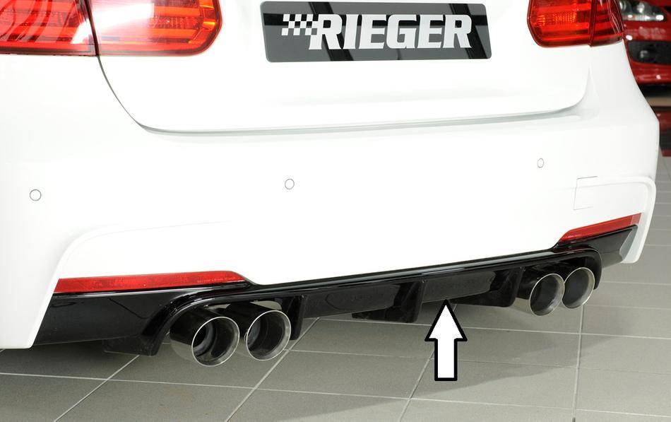 Diffusore Rieger F30/31 335iper Paraurti-M-termin.4x90 duplex nero l