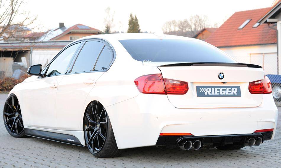 Diffusore Rieger F30/31 335iper Paraurti-M-termin.4x90 duplex nero l