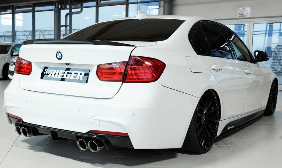 Diffusore Rieger F30/31 335iper Paraurti-M-termin.4x90 duplex nero l