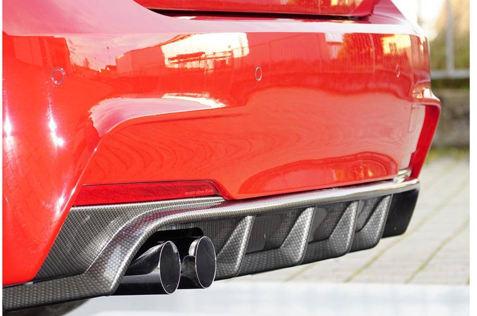 Diffusore Rieger BMW F30/31 per Paraurti-M-termin. doppio SX carbon