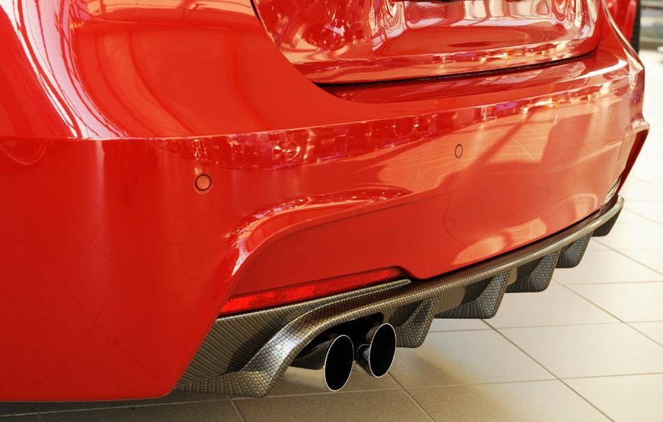 Diffusore Rieger BMW F30/31 per Paraurti-M-termin. doppio SX carbon