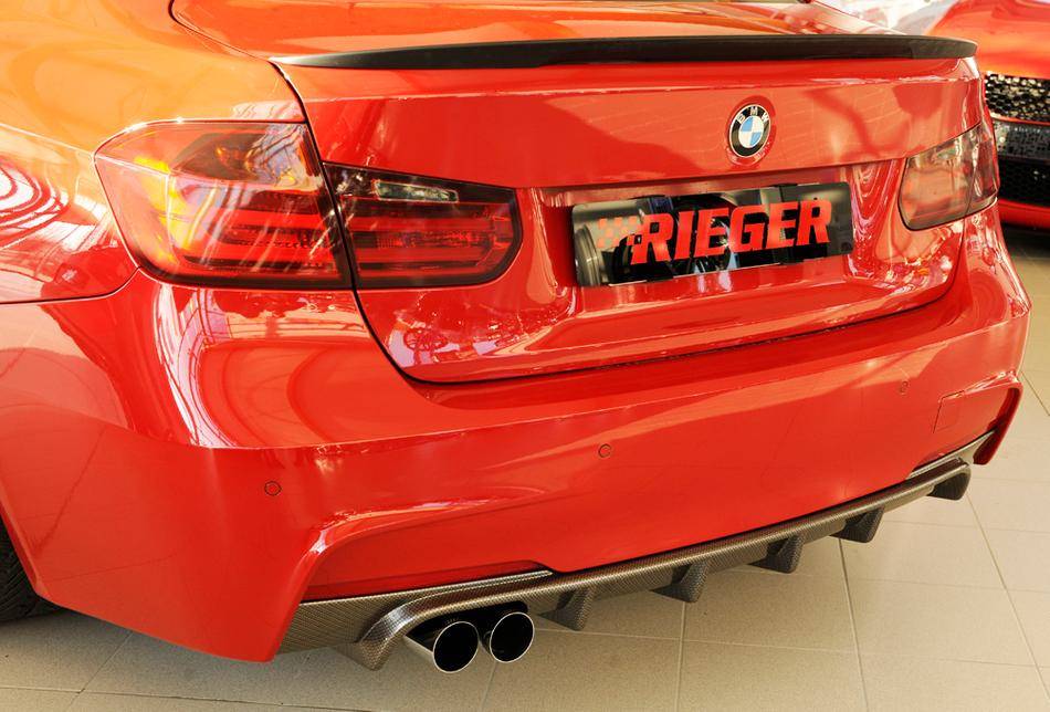 Diffusore Rieger BMW F30/31 per Paraurti-M-termin. doppio SX carbon