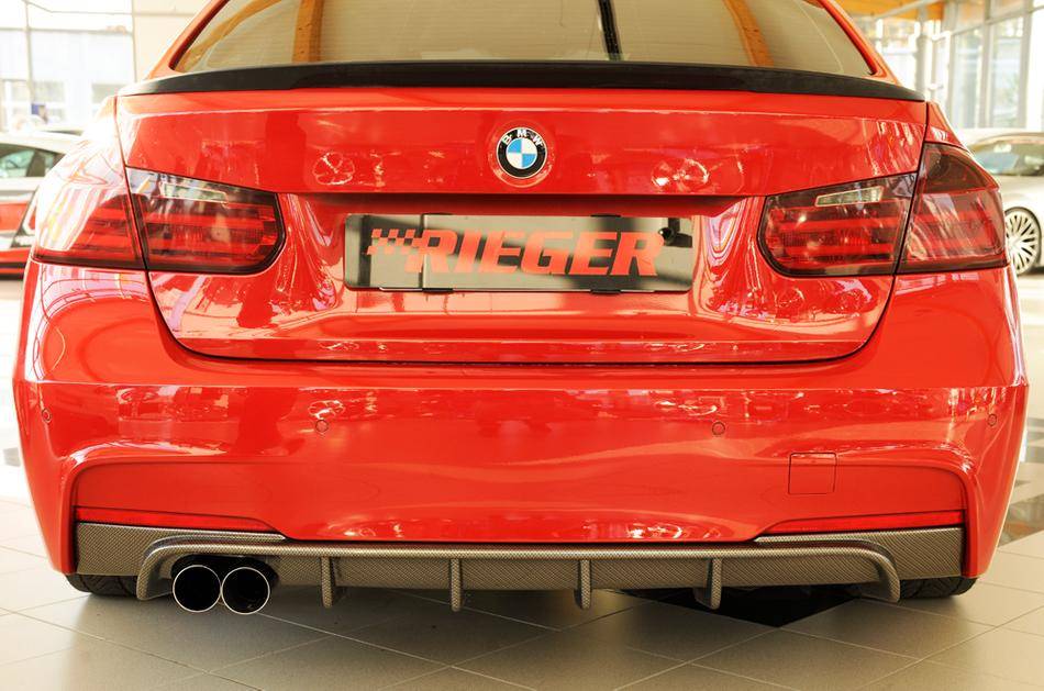 Diffusore Rieger BMW F30/31 per Paraurti-M-termin. doppio SX carbon