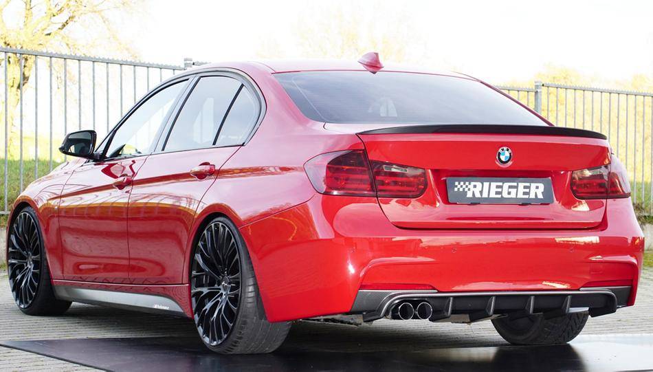 Diffusore Rieger BMW F30/31 per Paraurti-M-termin. doppio SX carbon