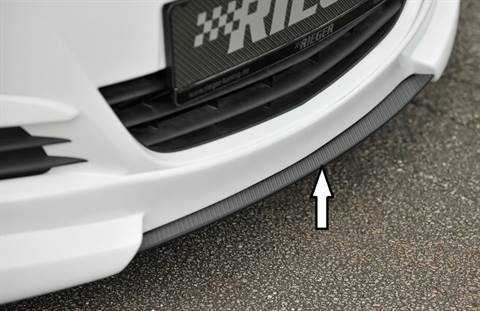 lama DTM centrale carbon-look RiegerCORSA D per sottop.58940/58951