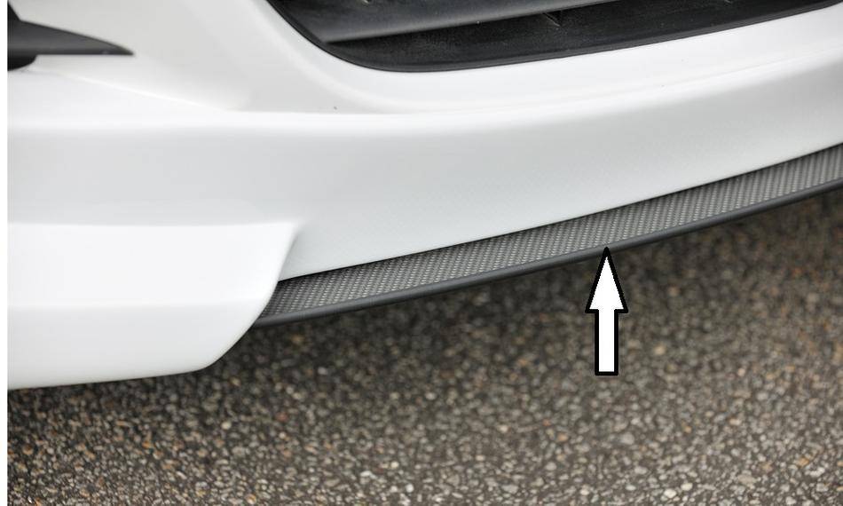 lama DTM centrale carbon-look RiegerCORSA D per sottop.58940/58951