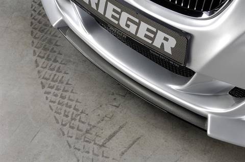 Lama centrale BMW E92/93 fino 2010 per Paraurti Rieger carbonlook