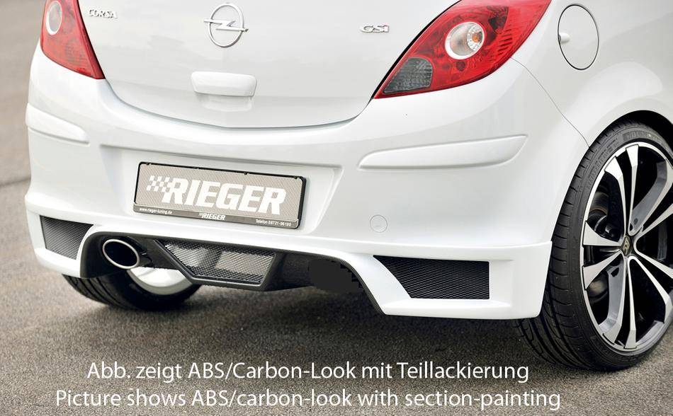 Sottoparaurti post.Rieger Corsa D 3/5-porte per marmitta di serie sx