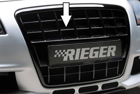 Mascherina A3 8P nero lucido per paraurti Rieger 56743+56744+50+51