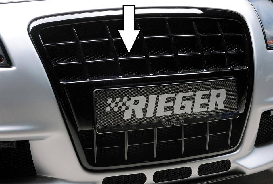 Mascherina A3 8P nero lucido per paraurti Rieger 56743+56744+50+51