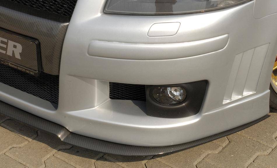 Lama anteriore carbonlook A3 8P fino'05 per paraurti Rieger 56731+33