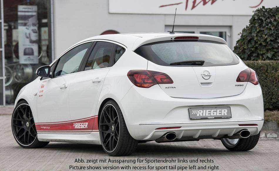 Diffusore Rieger Astra J 5 porte dal'12 terminale solo SX 140X90