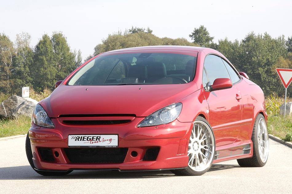 Paraurti ant.Rieger PEUGEOT 307 / CCcon lavafari e branchie laterali