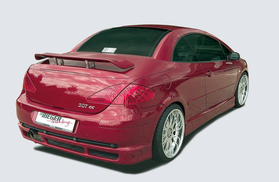 sottoparaurti post.Rieger PEUGEOT 307/CC per terminale singolo sx.