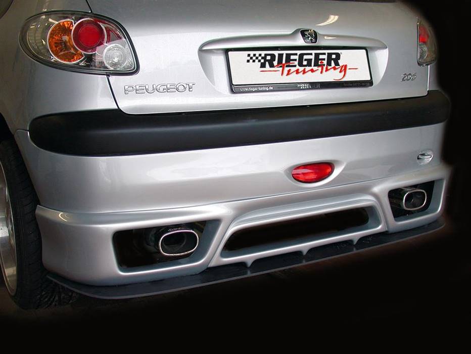 Sottoparaurti Rieger Peugeot 206 per paraurti posteriore grande